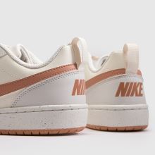 Nike Court Borough Low Girls Youth in White & Pink Nike Court Borough Low,4 of 4