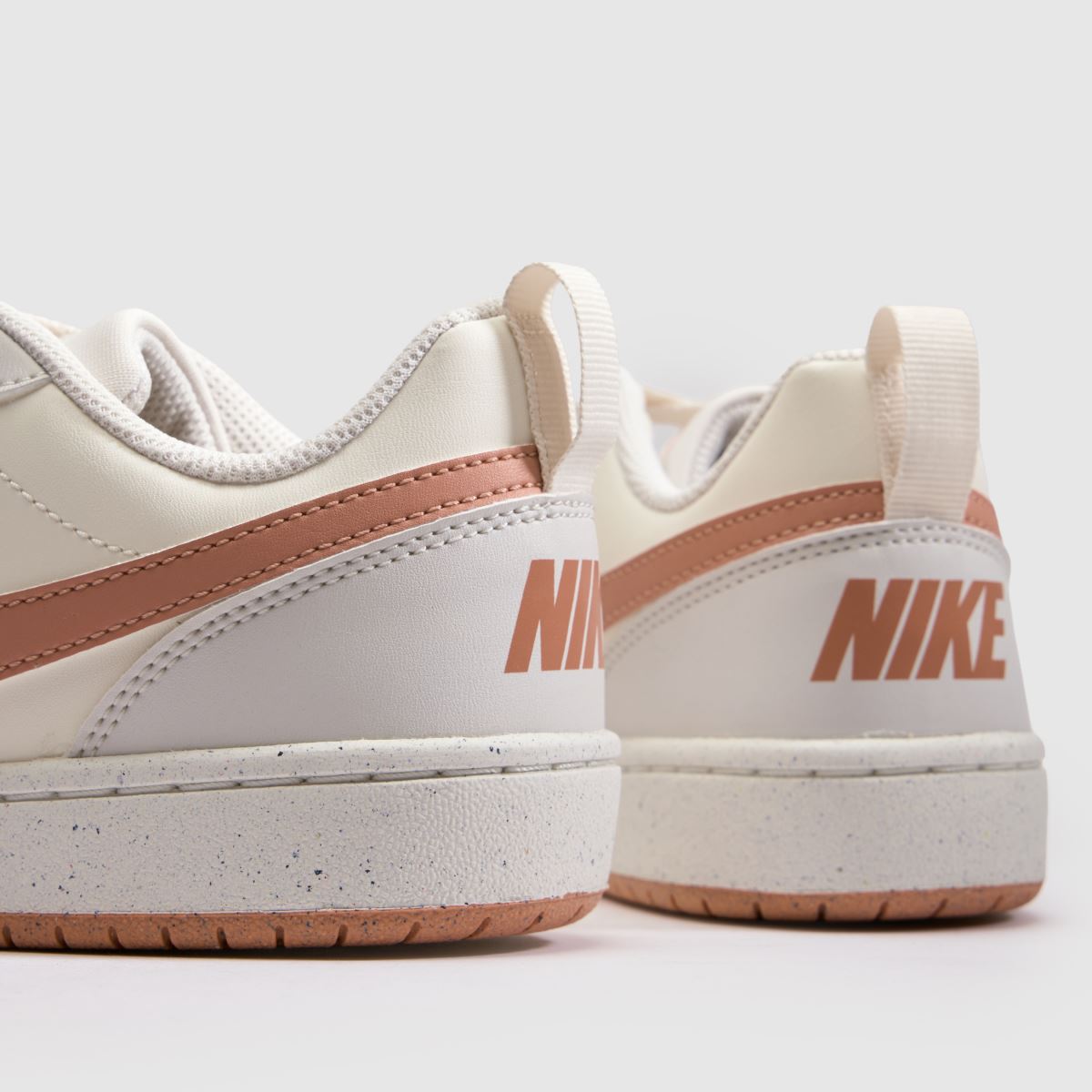 Nike Court Borough Low Girls Youth in White & Pink Nike Court Borough Low 7