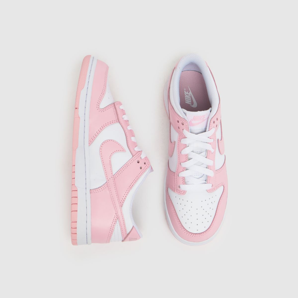 Nike Dunk Low Girls Youth in White & Pink Nike Dunk Low 7