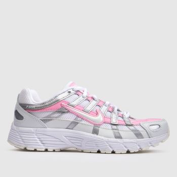 Nike White & Pink P-6000 Girls Youth