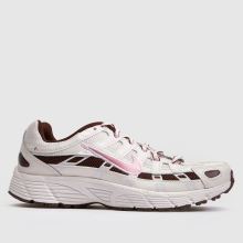 Nike P-6000 Girls Youth in White & Burgundy Nike P-6000,1 of 4