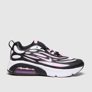 nike black and pink air max 720 trainers