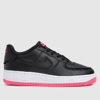 Nike black & pink air force 1/1 trainers youth Nike black & pink air force 1/1 trainers youth