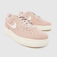 Nike Air Force 1 Girls Youth in Pale Pink Nike Air Force 1,3 of 4