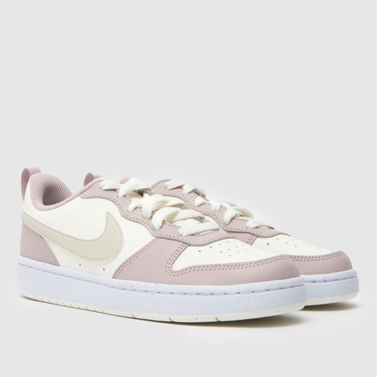 Nike Court Borough Low Girls Youth in Stone Multi Nike Court Borough Low 1
