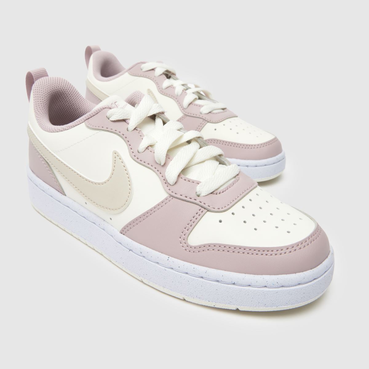 Nike Court Borough Low Girls Youth in Stone Multi Nike Court Borough Low 4