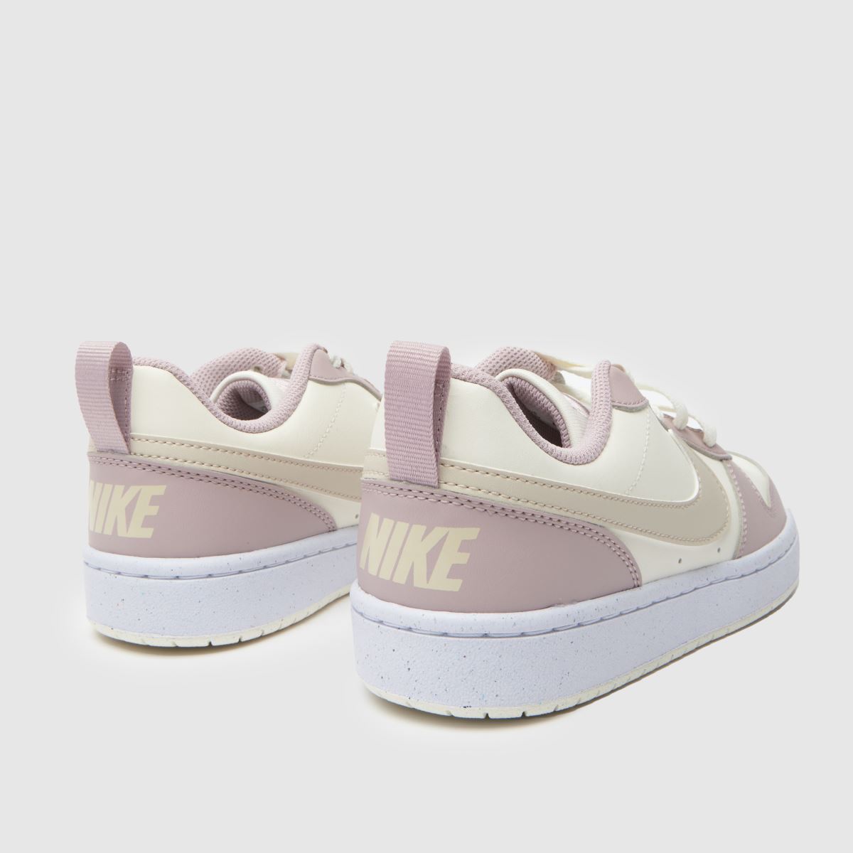 Nike Court Borough Low Girls Youth in Stone Multi Nike Court Borough Low 7
