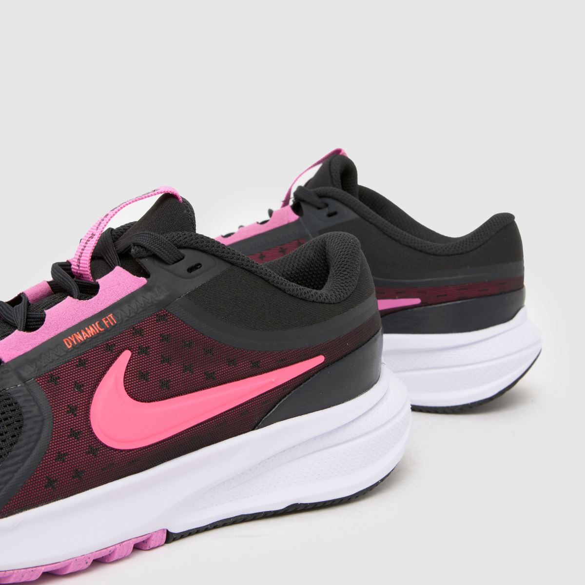 Kids Girls Youth Black pink Nike Star Runner Trainers schuh