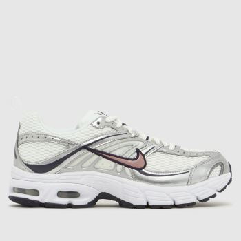Nike White & Silver Air Max Moto 2K Girls Youth