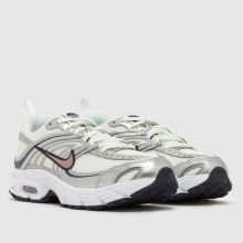 Nike Air Max Moto 2K Girls Youth in White & Silver Nike Air Max Moto 2K,2 of 4
