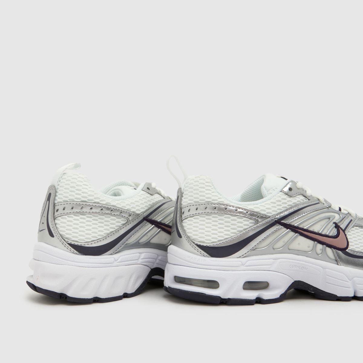 Nike Air Max Moto 2K Girls Youth in White & Silver Nike Air Max Moto 2K 7
