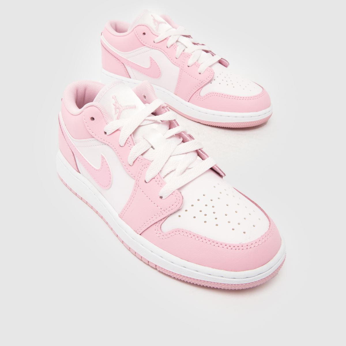 Nike Jordan Air Jordan 1 Low Girls Youth in White & Pink Nike Jordan Air Jordan 1 Low 4