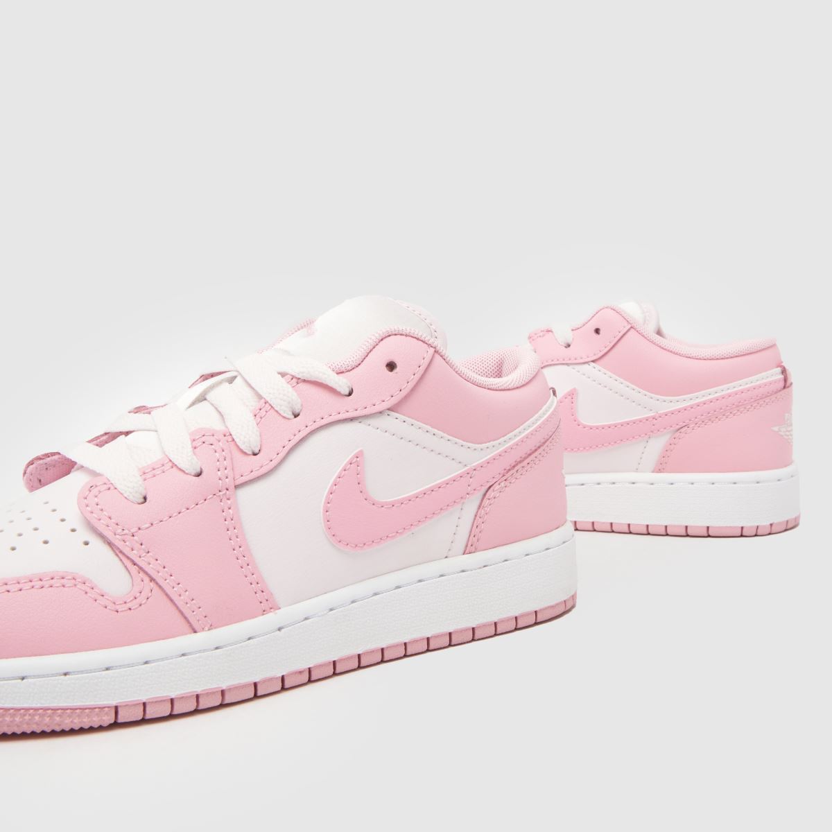 Nike Jordan Air Jordan 1 Low Girls Youth in White & Pink Nike Jordan Air Jordan 1 Low 7