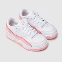 Nike Jordan Flight Court Girls Youth in White & Pink Nike Jordan Flight Court,3 of 4