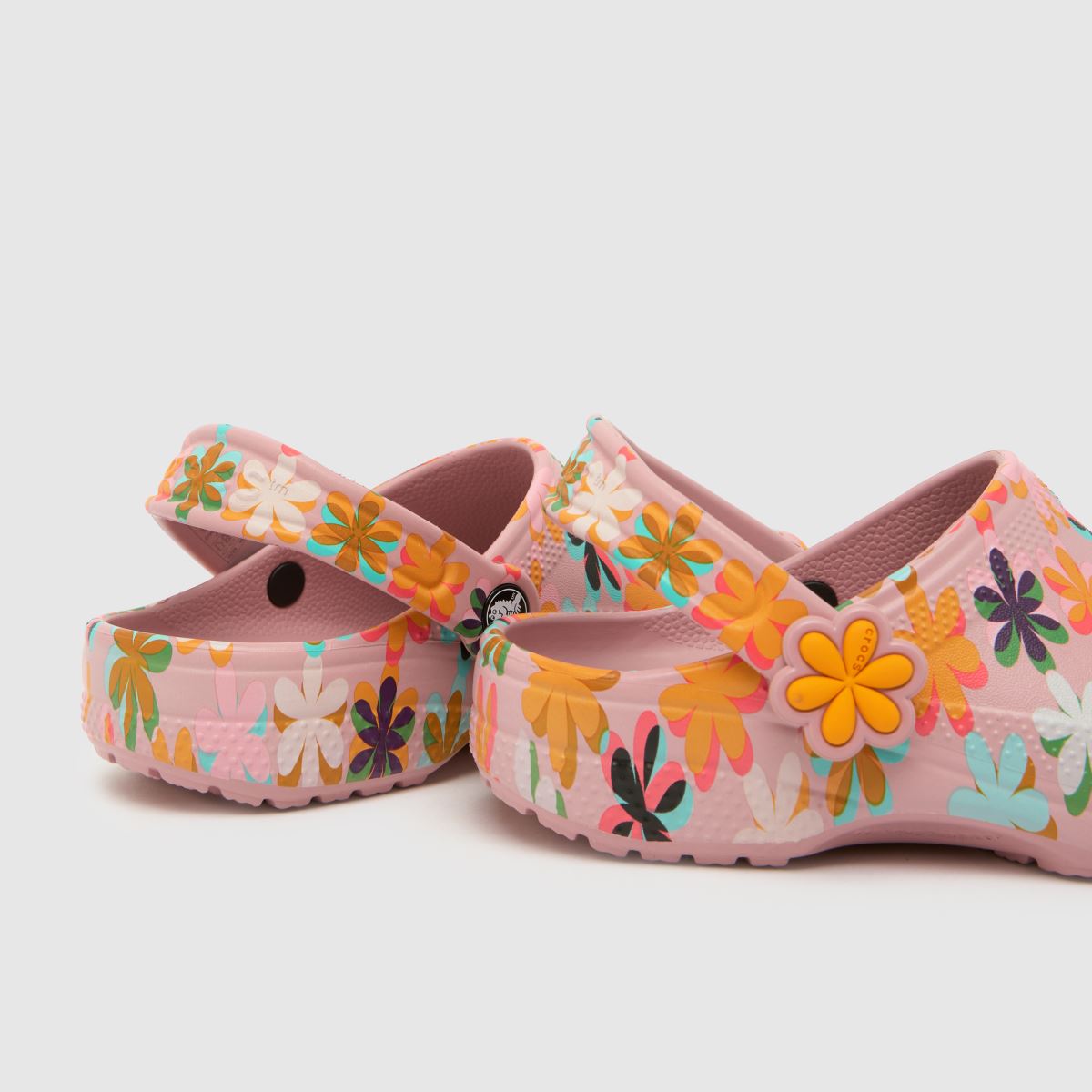 Kinder Crocs Bunt Classic Flower Power Clog Sneaker Crocs Classic Flower Power Clog 7