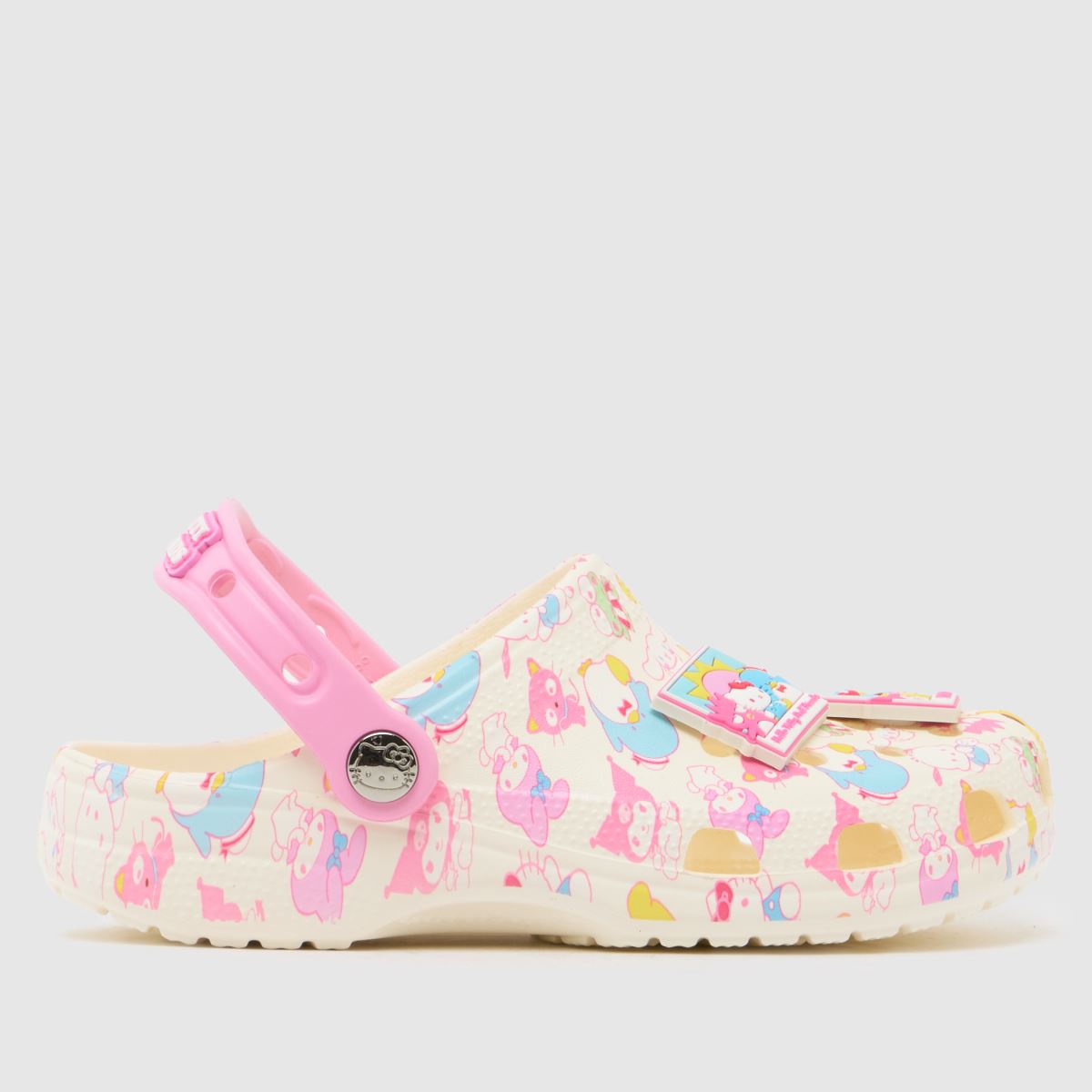 Crocs Pink Multi Classic Hello Kitty Clog Girls Youth Sandals