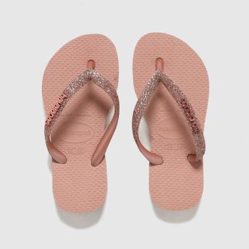 Havaianas pale pink slim glitter ii Girls Youth Sandals Havaianas pale pink slim glitter ii Girls Youth Sandals