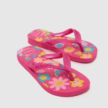 Havaianas Flores Girls Youth in Pink Multi Havaianas Flores,4 of 4