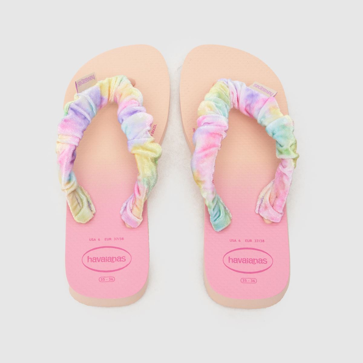 Havaianas Fluffy Girls Youth in Pink Multi Havaianas Fluffy 4