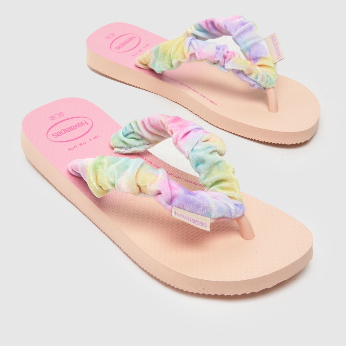 Havaianas Fluffy Girls Youth in Pink Multi Havaianas Fluffy 7