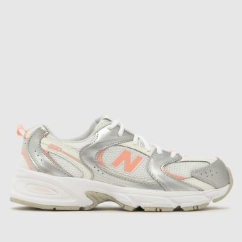 New Balance White & Pink 530 Girls Youth