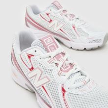 New Balance 740 Girls Youth in White & Red New Balance 740,3 of 4