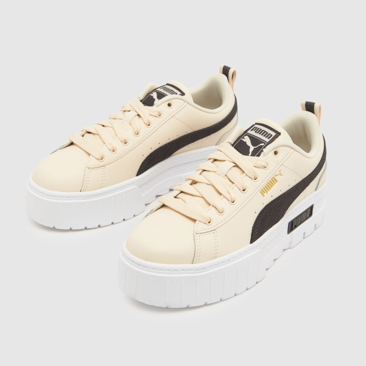 PUMA Mayze Earthy Girls Youth in Stone Black