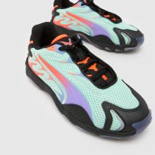 PUMA Inhale Girls Youth in Green Multi PUMA Inhale,3 of 4