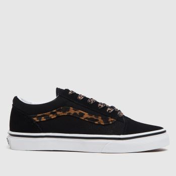 Vans black & brown old skool leopard trainers youth Vans black & brown old skool leopard trainers youth