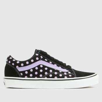 Vans Black & Purple Old Skool Girls Youth