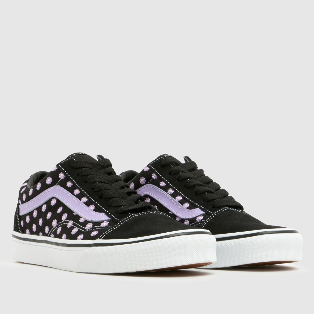 Vans Old Skool Girls Youth in Black & Purple Vans Old Skool 1