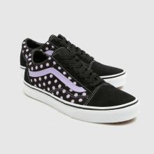 Vans Old Skool Girls Youth in Black & Purple Vans Old Skool,3 of 4