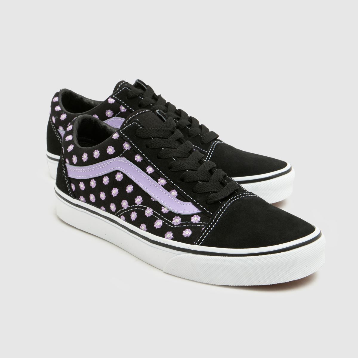 Vans Old Skool Girls Youth in Black & Purple Vans Old Skool 4