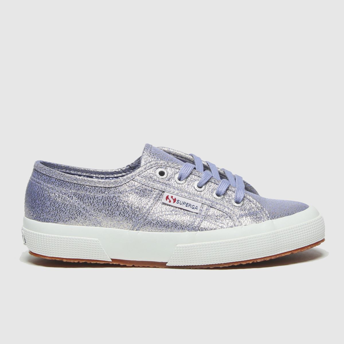 Superga Purple 2750 Lame Yth Trainers Youth