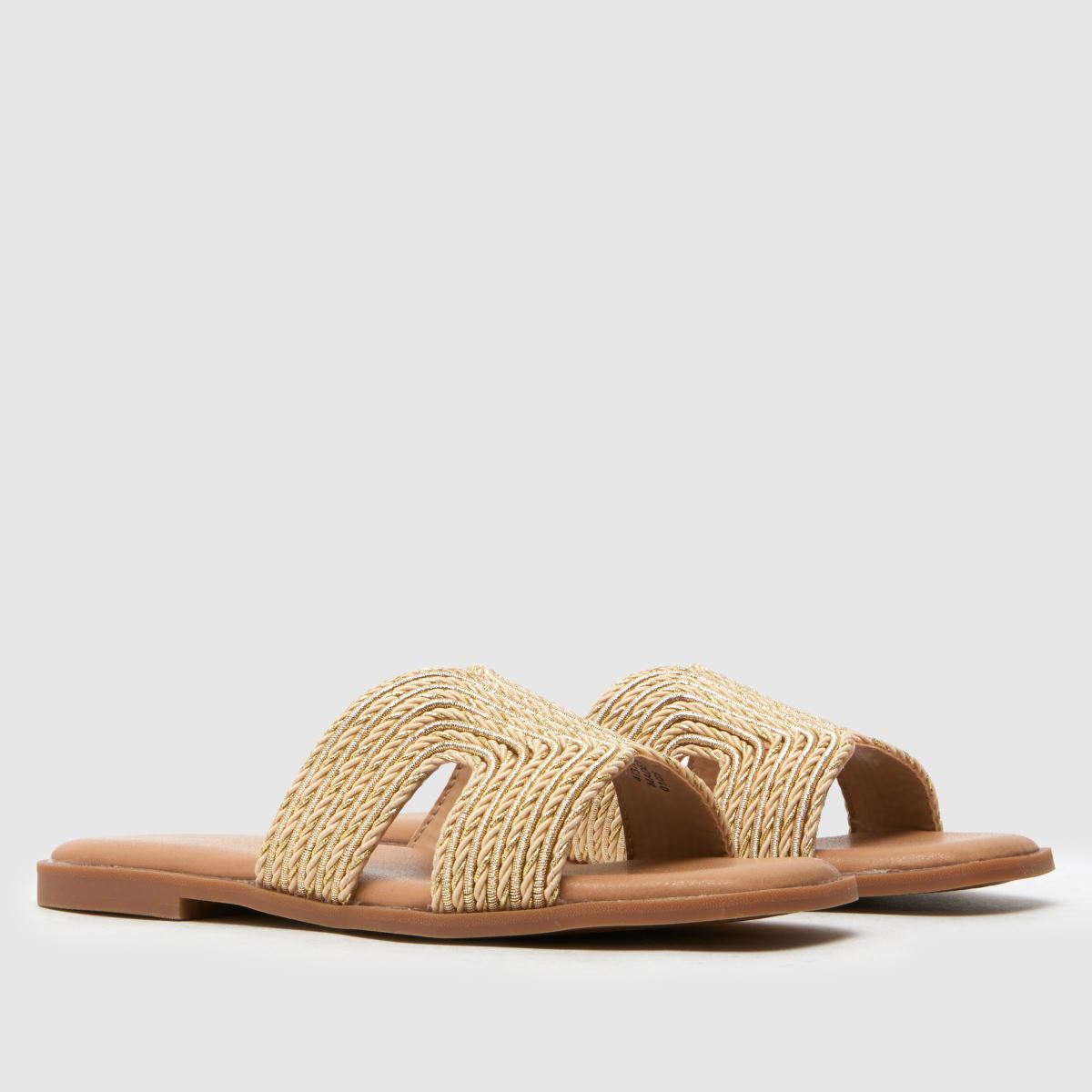 schuh Taken Mule Youth in Gold schuh Taken Mule 1