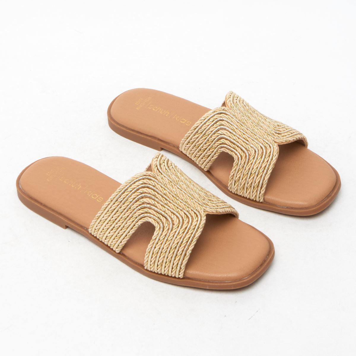 schuh Taken Mule Youth in Gold schuh Taken Mule 4