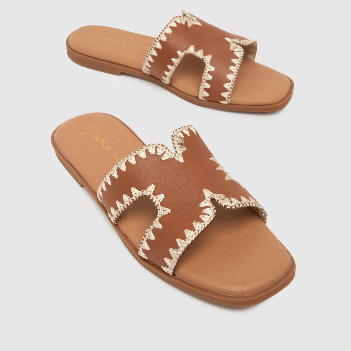 schuh Taken Mule Youth in Tan schuh Taken Mule 4