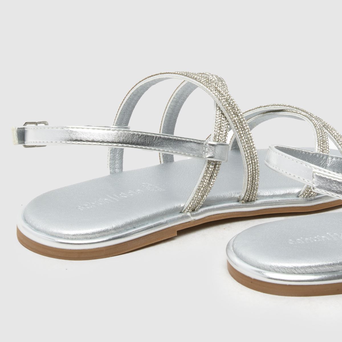 schuh Tevy Embellished Strappy Girls Youth in Silver schuh Tevy Embellished Strappy 7