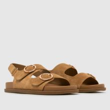 schuh Twist Footbed Girls Youth in Tan schuh Twist Footbed,2 of 4